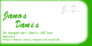 janos danis business card